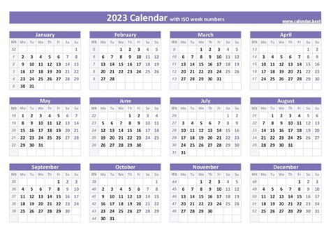 december 2023 calendar with week numbers